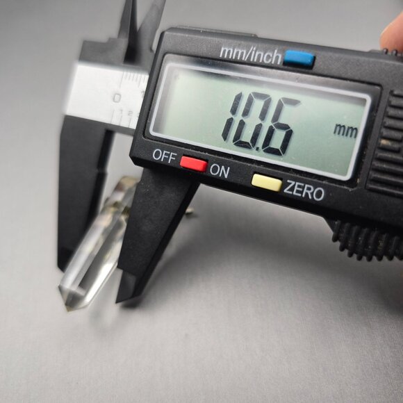 VTG Sterling Silver Unicorn Pendant 2" Clear Quartz Point Brazil Fantasy Crystal - Picture 12 of 12